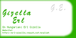 gizella erl business card